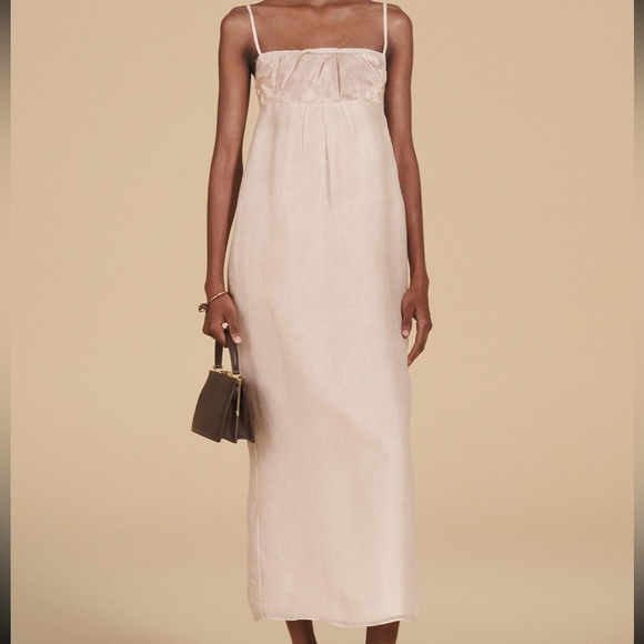 Zara Limited Edition Blush Dress Mixed Organza - Picture 2 of 10